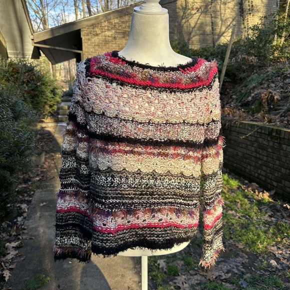 Anthropologie Sleeping on Snow Knitted Sweater Medium - Picture 1 of 7
